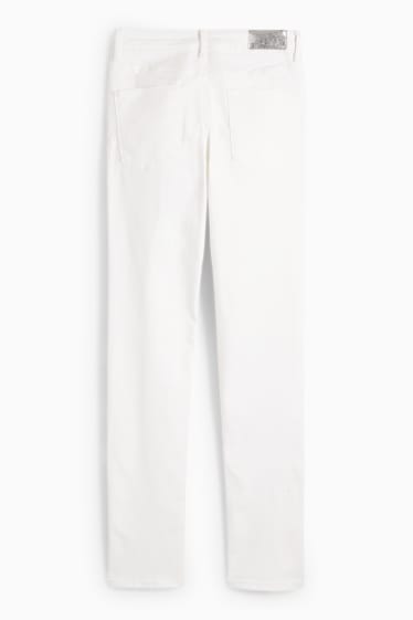 Donna - Slim jeans - vita media - shaping jeans - Flex - LYCRA® - bianco crema