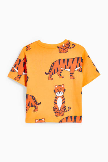 Children - Tiger - short sleeve T-shirt - orange