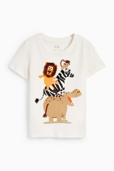Bambini - Animali - t-shirt - bianco crema