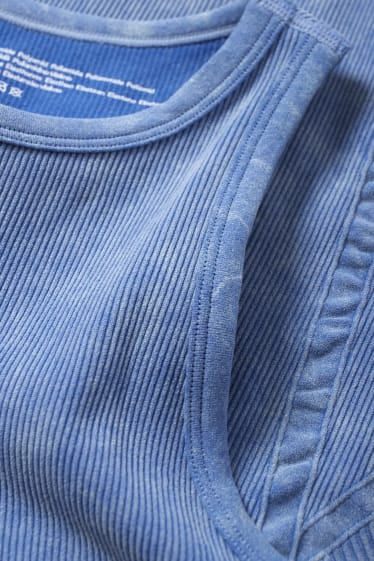 Women - Technical top - yoga - UV protection - blue