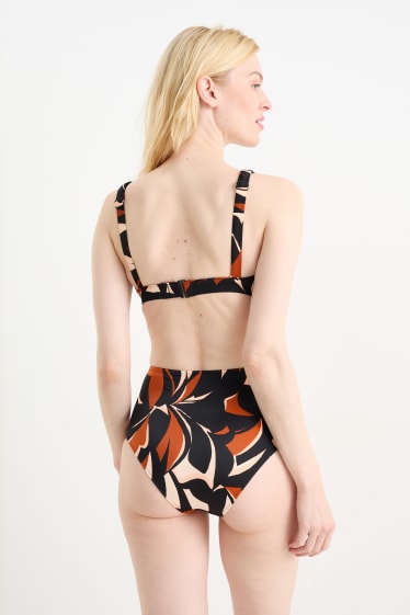 Dames - Bikinitop - voorgevormd - LYCRA® - met patroon - bruin