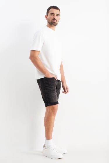 Uomo - Shorts di jeans - flex jog denim - LYCRA® - nero