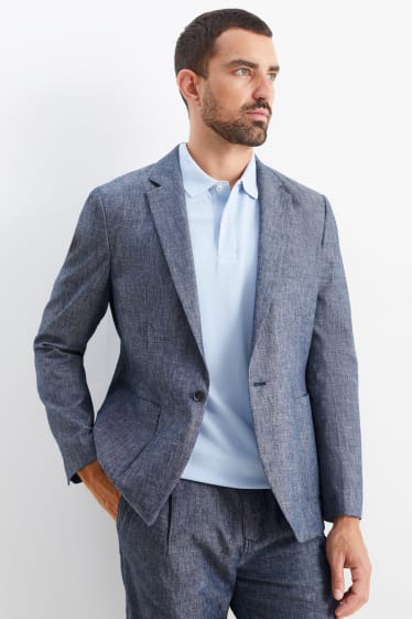 Men - Tailored jacket - slim fit - dark blue