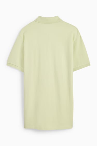 Mężczyźni - Koszulka polo - jasnozielony