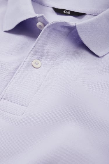 Herren - Poloshirt - hellviolett