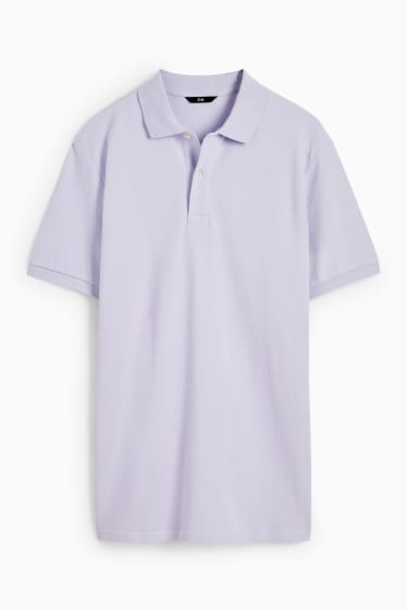 Herren - Poloshirt - hellviolett