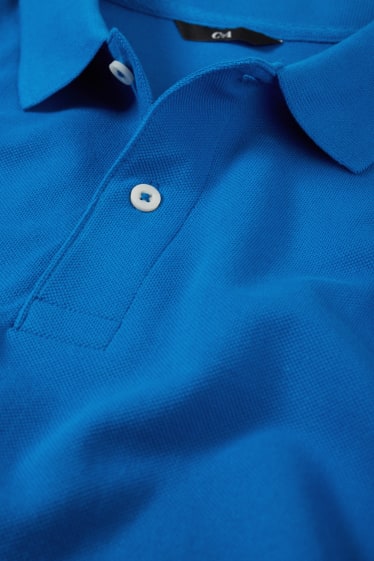 Herren - Poloshirt - blau