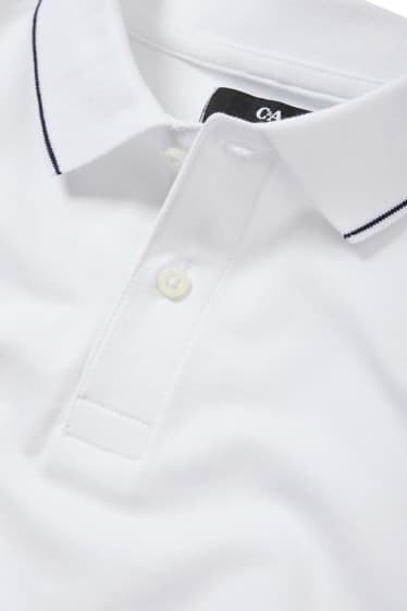 Herren - Poloshirt - weiß