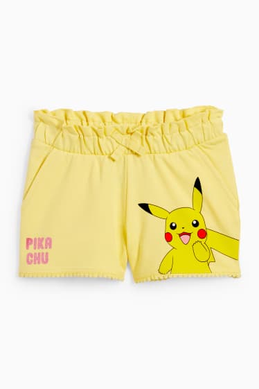 Children - Pokémon - sweat shorts - yellow