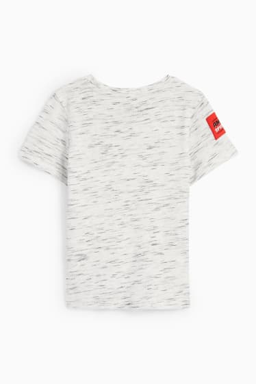 Bambini - Uomo Ragno - t-shirt - effetto brillante - grigio chiaro melange