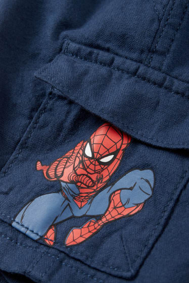 Dětské - Spider-Man - cargo šortky - tmavomodrá