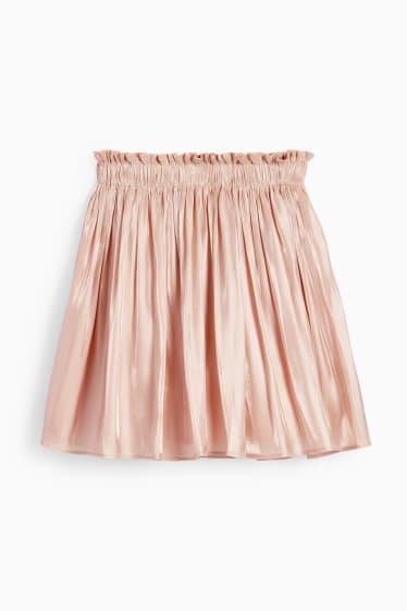 Children - Skirt - shiny - rose