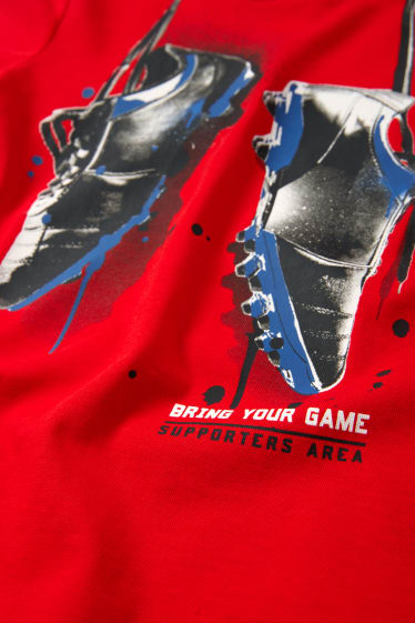 Enfants garçons - Football - T-shirt - rouge
