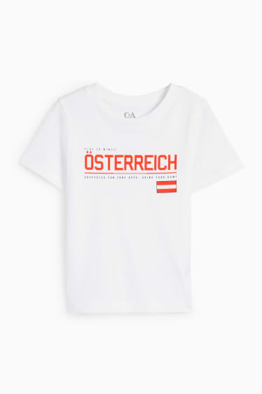 Children Boys - Austria - short sleeve T-shirt - white