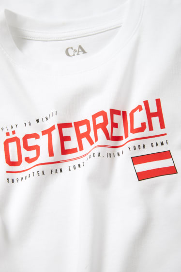 Children Boys - Austria - short sleeve T-shirt - white