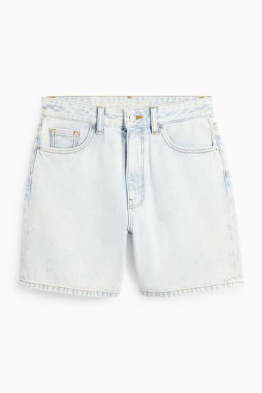 Damen - CLOCKHOUSE - Jeans-Shorts - Mid Waist - helljeansblau