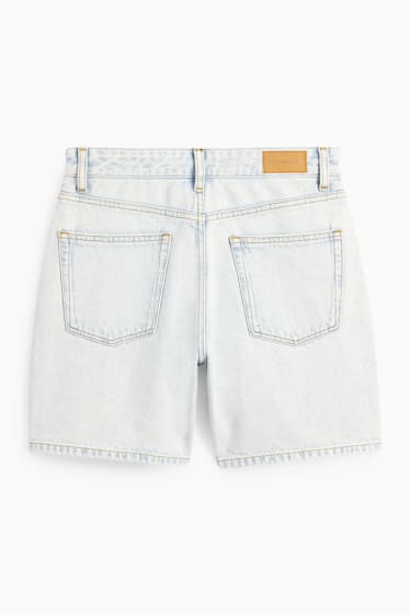 Femmes - CLOCKHOUSE - short en jean - mid waist - jean bleu clair