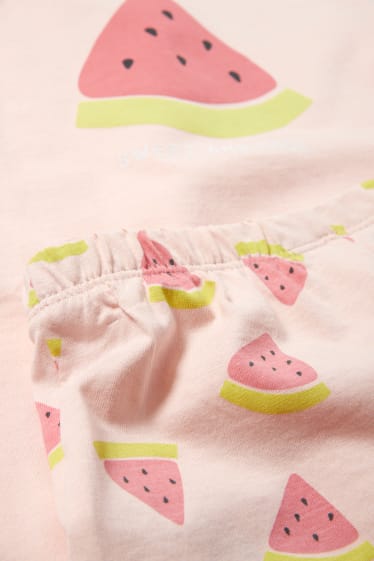 Enfants - Pastèque - pyjashort - 2 pièces - rose
