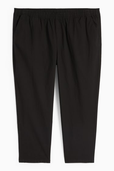 Pánské - Kalhoty chino - tapered fit - černá