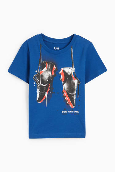 Niños - Fútbol - camiseta de manga corta - azul