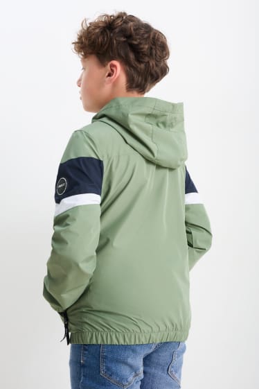 Children - Jacket with hood - lined - water-repellent - green