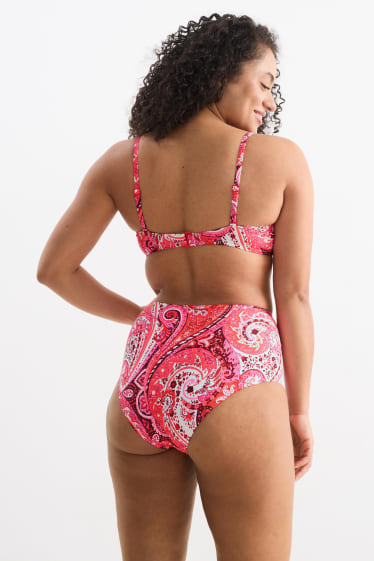 Mujer - Top de bikini con aros - bandeau - con relleno - LYCRA® XTRA LIFE™ - fucsia