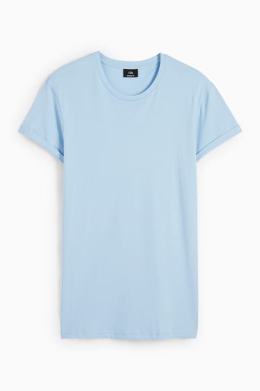 Mężczyźni - T-shirt - jasnoniebieski