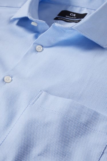 Home - Camisa formal - regular fit - cutaway - fàcil de planxar - blau clar