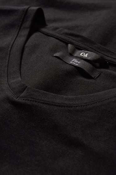 Hombre - Camiseta - Flex - negro