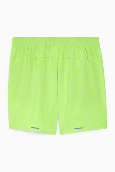 Hommes - Short de sport - vert fluo