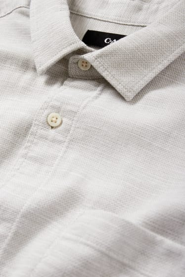 Men - Shirt - regular fit - Kent collar - mint green