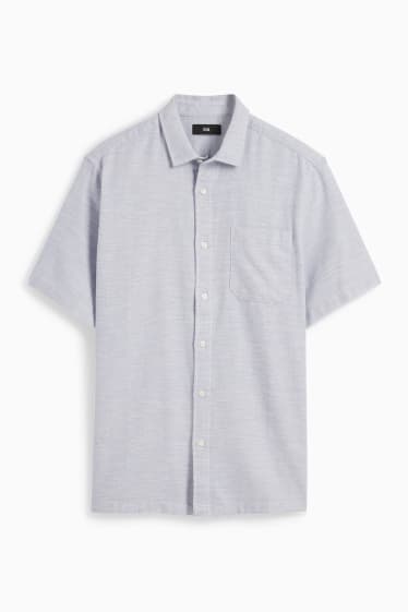 Men - Shirt - regular fit - Kent collar - light blue