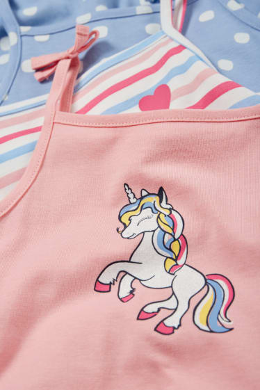 Copii - Fete - Multipack 3 buc. - unicorn - rochie - roz / albastru