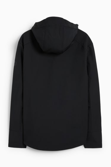 Home - Jaqueta softshell amb caputxa - impermeable - 4 Way Stretch - negre
