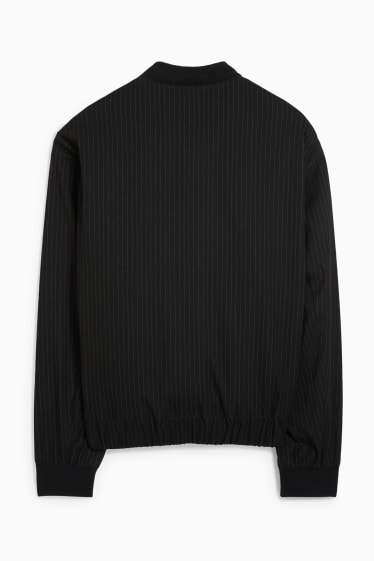 Heren - Blouson - krijtstrepen - zwart