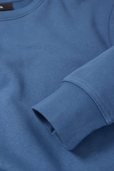 Mężczyźni - Bluza dresowa - niebieski