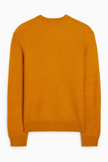Mężczyźni - Sweter - pomarańczowy