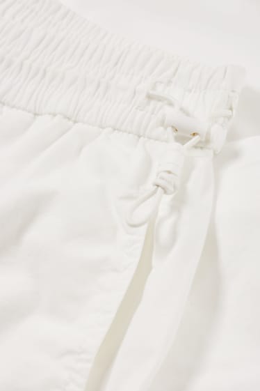 Mujer - CLOCKHOUSE - pantalón de tela - mid waist - straight fit - blanco
