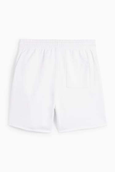 Hommes - Shorts en molleton - blanc
