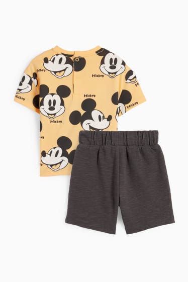 Nadons - Mickey Mouse - conjunt per a nadó - 2 peces - taronja/negre