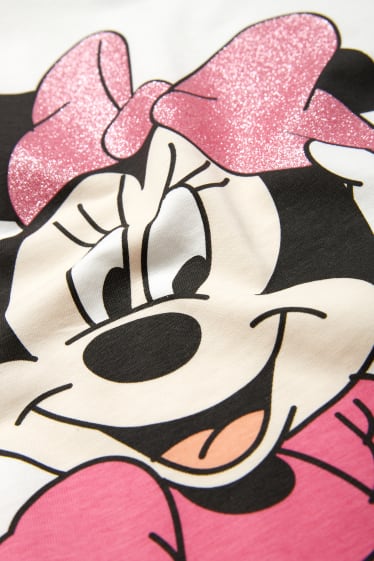 Copii - Minnie Mouse - tricou cu mânecă scurtă - alb