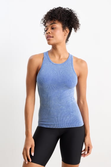 Women - Technical top - yoga - UV protection - blue