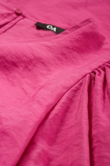 Femmes - Robe à manches bouffantes - rose