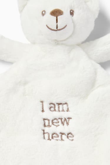 Unisexe - Ourson - doudou bébé - blanc