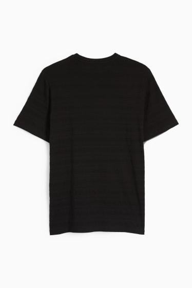 Bărbați - Tricou - structurat - negru