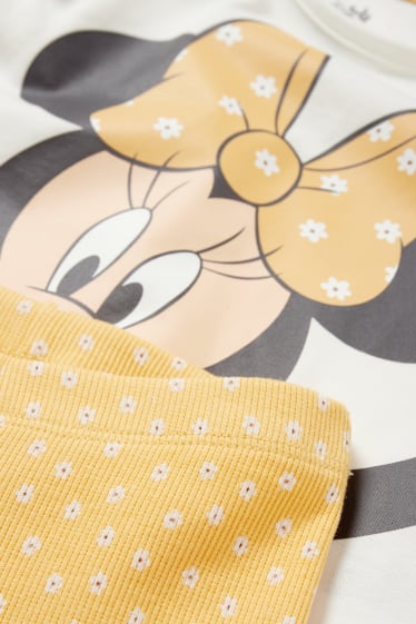 Miminka - Minnie Mouse - outfit pro miminka - 3dílný - žlutá