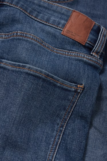 Damen - Jeans-Shorts - Mid Waist - LYCRA® - dunkeljeansblau