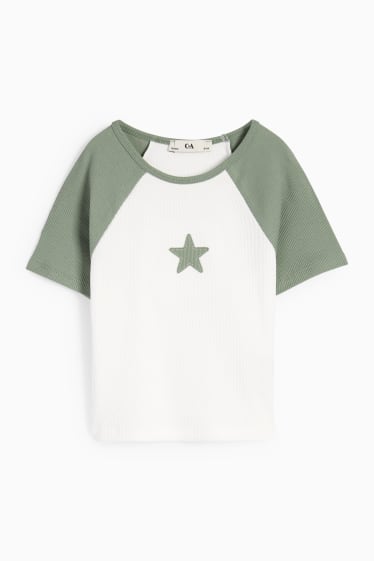 Niños - Estrella - camiseta de manga corta - blanco