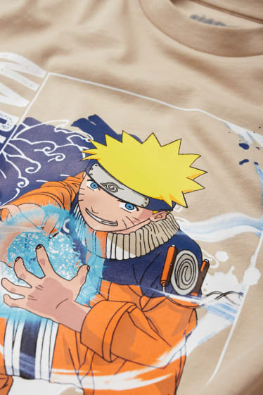 Dětské - Naruto - tričko s krátkým rukávem - béžová