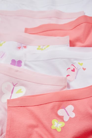 Children - Multipack of 10 - butterfly - boxer shorts - pink